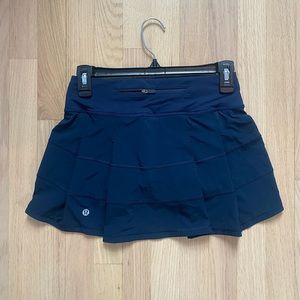 Lulu lemon Pace Rival Mid-Rise Skirt Navy Size 0